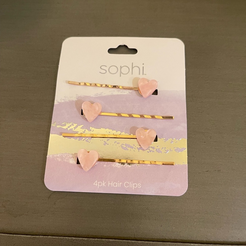 Hair pin accessories for women. 2 set of pins. Gold color.